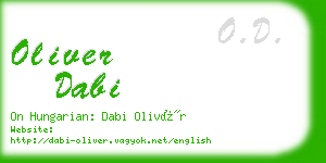 oliver dabi business card